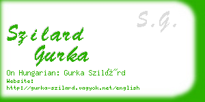 szilard gurka business card